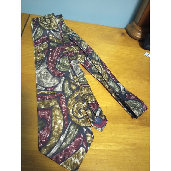 aldo ponti 100% Silk Made in‎ the USA Men's Tie - Picture 1 of 3